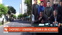 Gobierno y choferes llegan a acuerdo