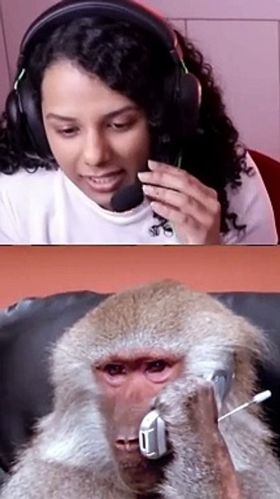 slay point gautami talk with monkey on phone