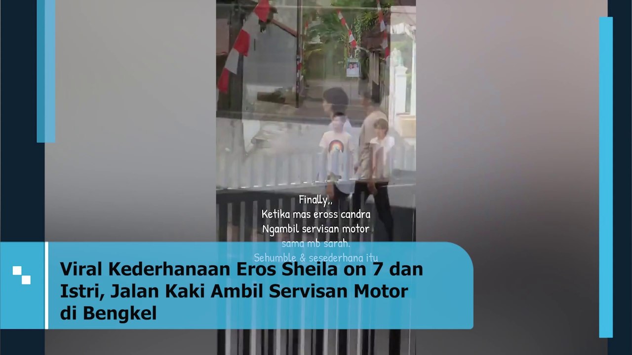 Kederhanaan Eross Sheila on 7 dan Istri, Jalan Kaki Ambil Servisan Motor di Bengkel