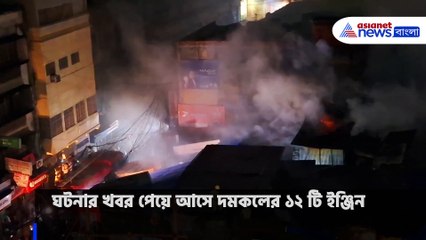কলকাতায় ফের ভয়াবহ অগ্নিকান্ড, দাউ দাউ করে জ্বলছে টেরিটি বাজার