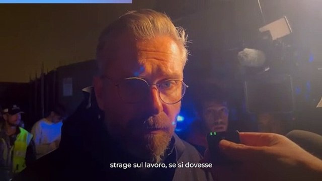 Il sindaco Lepore sul posto dell?esplosione alla Toyota