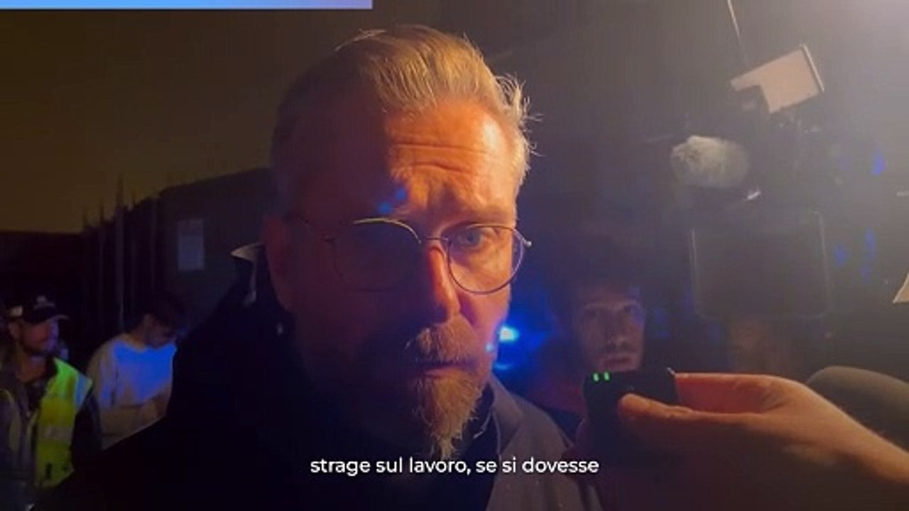 Il sindaco Lepore sul posto  dell?esplosione alla Toyota