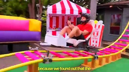 Ninja kids.I Built a Rollercoaster in my House! ft/ Ben Azelart