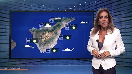 La previsión del tiempo en Canarias para el 24 de octubre de 2024, en Atlántico Televisión.