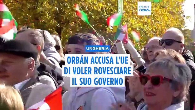 Ungheria, comizio di Orbán per la festa nazionale: Bruxelles vuole rovesciare il mio governo