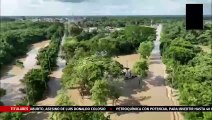 Registran monumental derrumbe en Puente de Fierro por fuertes lluvias ocurridas en Hidalgo