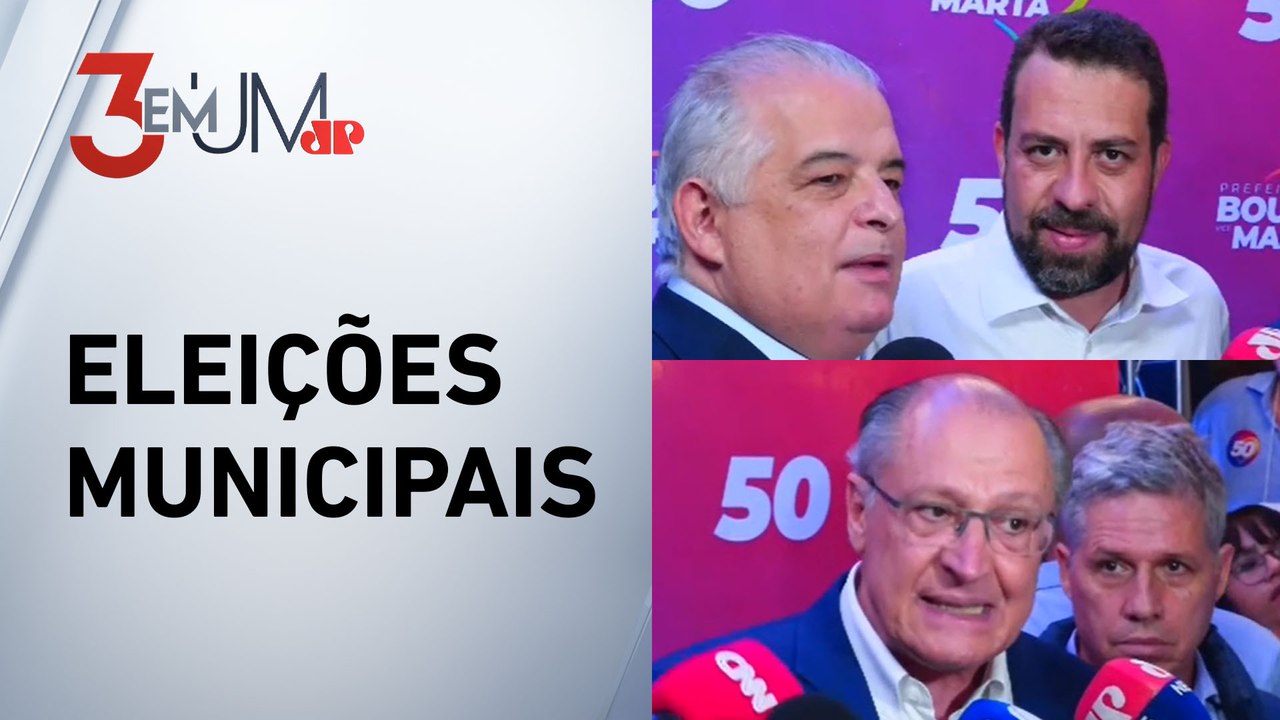 Geraldo Alckmin e Márcio França anunciam apoio à Guilherme Boulos no segundo turno em SP