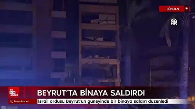 İsrail ordusu Beyrut'un güneyinde bir binaya saldırı düzenledi