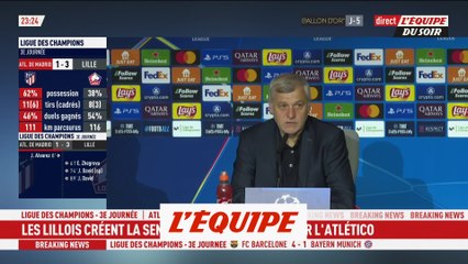 Genesio : « Sur l'ensemble du match, notre victoire est méritée » - Foot - C1 - Lille