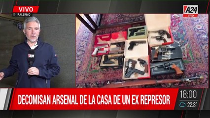 DESCUBREN TREMENDO ARSENAL EN CASA DE EX REPRESOR CONDENADO