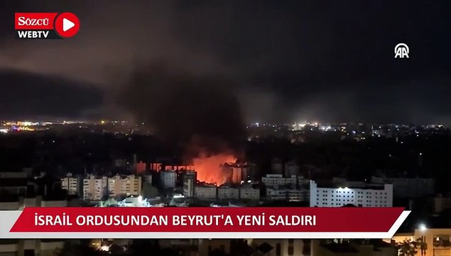 İsrail ordusu, Beyrut'un güneyindeki Dahiye bölgesine saldırı düzenledi