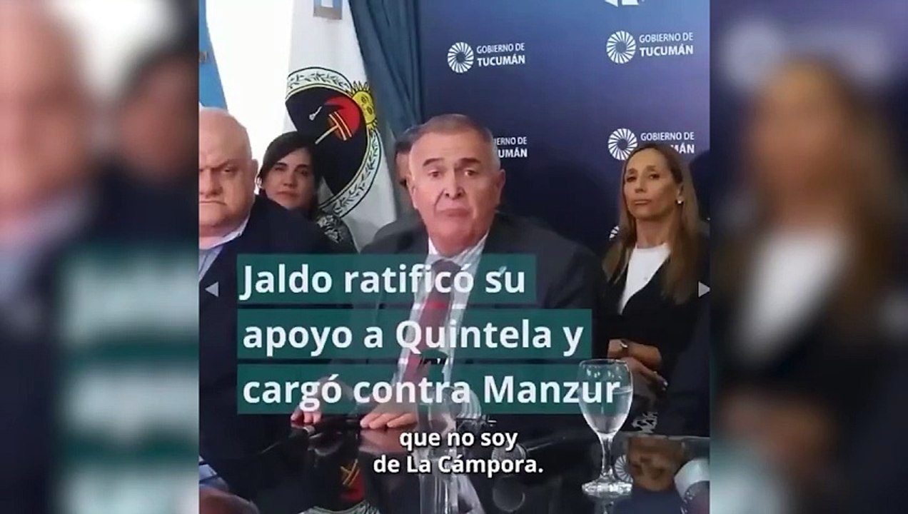 Jaldo ratificó su apoyo a Quintela y cargó contra Manzur