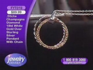 FYT021- .25ctw Champagne Diamond Earrings