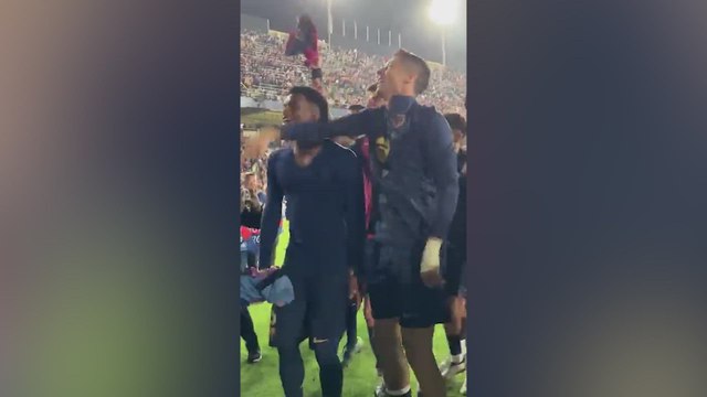 FC Barcelona's epic celebration after destroying Bayern Munich in the Champions League