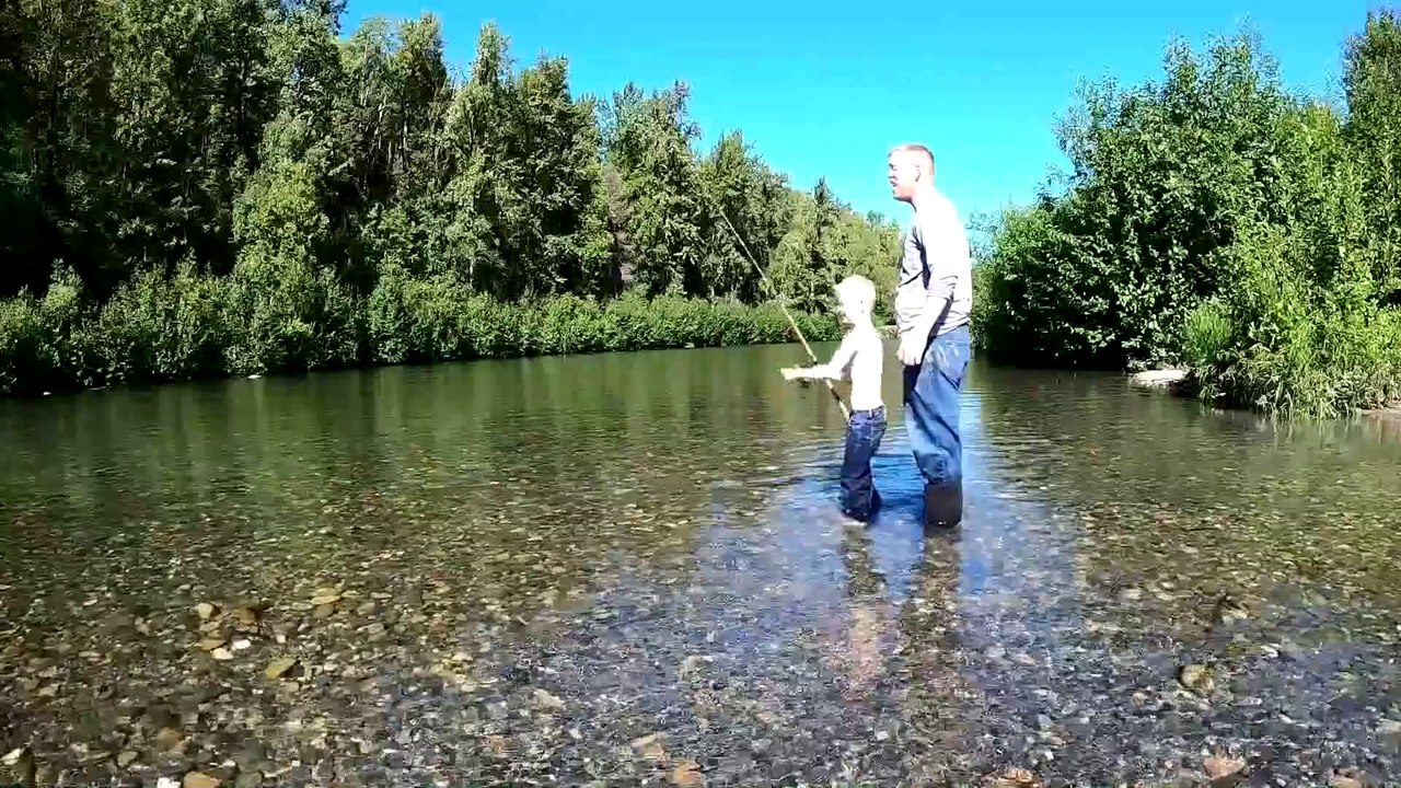 Camping & Fishing an Alaskan Salmon River - Camp Catch & Cook