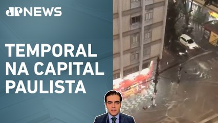 Forte chuva deixa São Paulo em estado de alerta nesta quarta (23); Vilela comenta