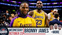 Bronny James' NBA Debut With His Dad - Barstool Rundown - October 23rd, 2024