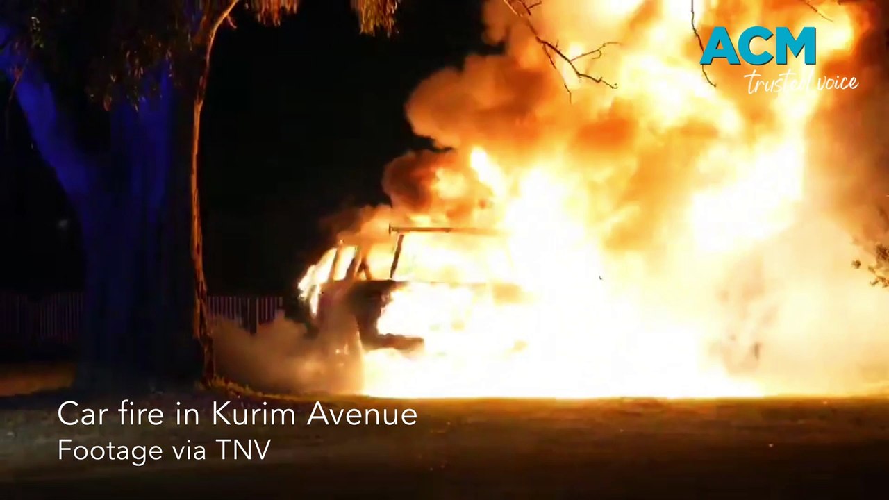 Car fire in Orange