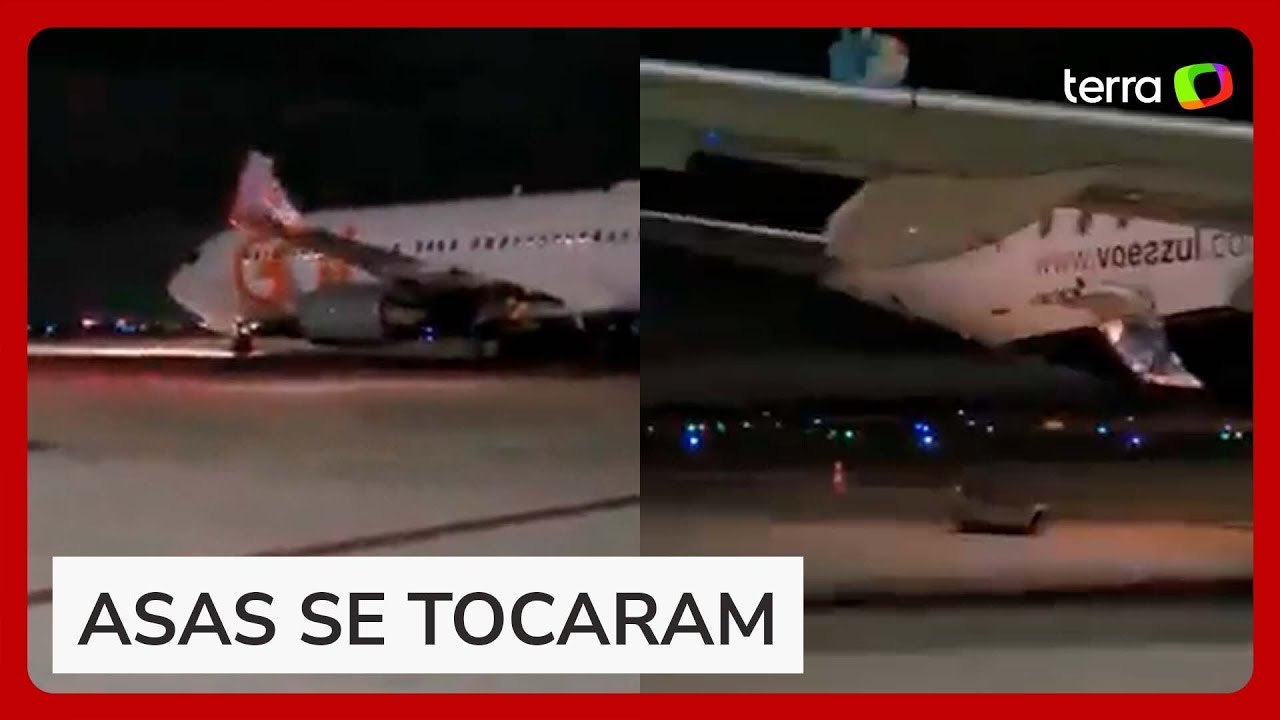 Aviões da Gol e Azul colidem durante manobra no aeroporto de Teresina