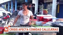 Crisis afecta la venta de comida callejera