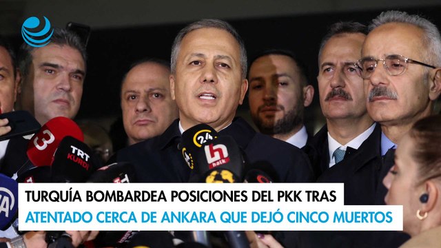 Turquía bombardea posiciones del PKK tras atentado cerca de Ankara que dejó cinco muertos