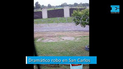 Dramático robo en San Carlos