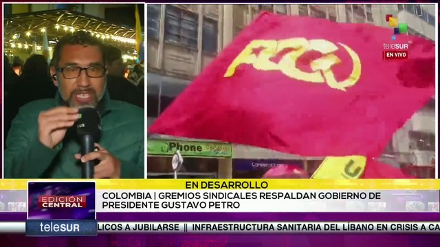 Jóvenes se sumaron a la movilización exigiendo respeto a la democracia colombiana