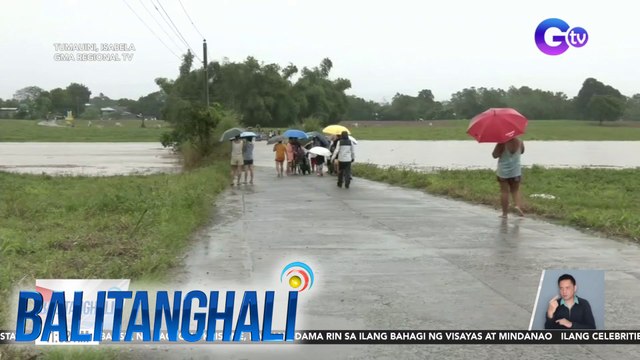 Ilog sa Tumauini, Isabela, umapaw dahil sa tuloy-tuloy na pag-ulan | Balitanghali
