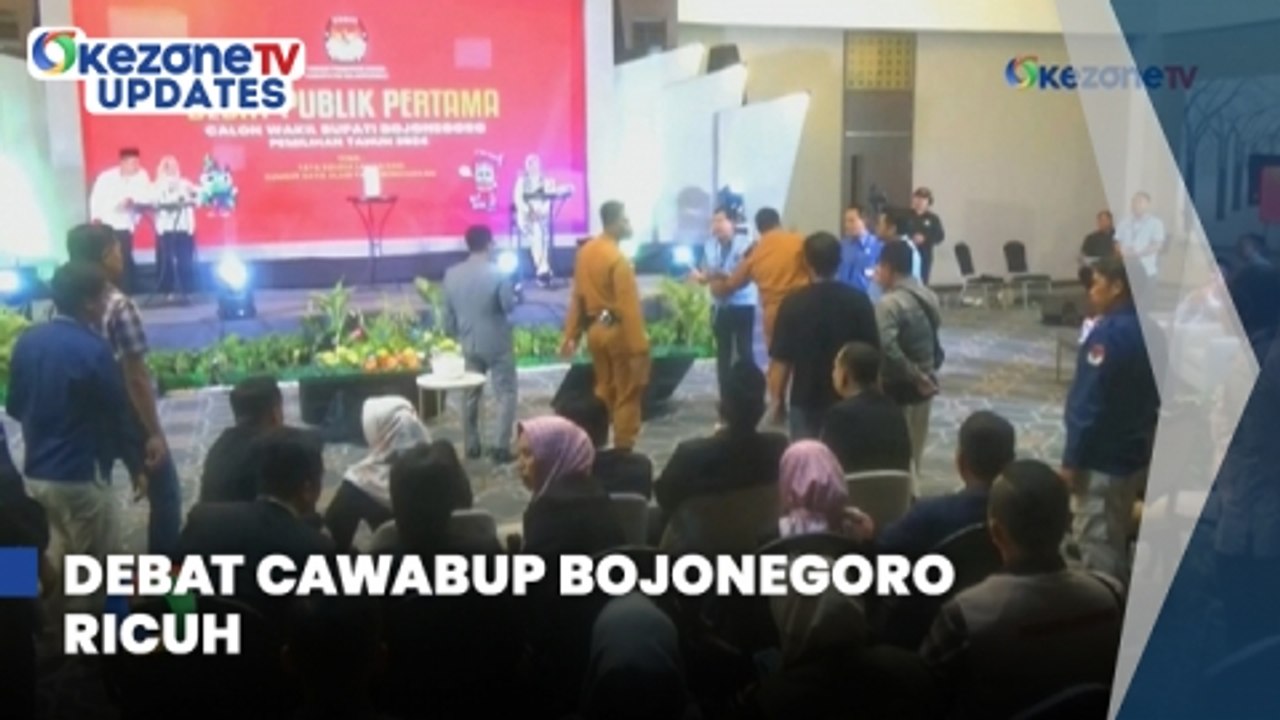 Debat Cawabup Pilkada Bojonegoro Berakhir Ricuh