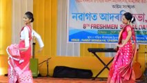 Assamese Mix Song Dance | Meghna, Deepshikha | Pandit Deendayal Upadhaya College freshers 2024___Assamese cover dance___Assamese+Hindi Mix dance