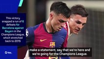 Pedri declares Barcelona victory over Bayern a statement win
