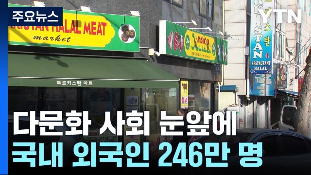 국내 거주 외국인 246만 명 '역대 최다'...다문화 사회 눈앞 / YTN