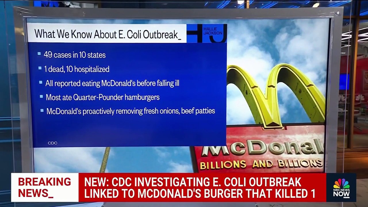 CDC investigating E. Coli outbreak linked to McDonalds burger that