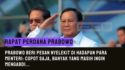 Bentuk Tim Investasi Khusus hingga Badan Pengentasan Kemiskinan, Prabowo: Laporkan...