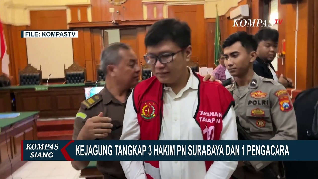 Kejagung Tetapkan Tiga Hakim PN Surabaya Tersangka Suap, Vonis Bebas Ronald Tannur karena Uang?