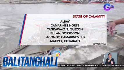 2 probinsiya, at 3 bayan, isinailalim sa state of calamity dahil sa Bagyong Kristine | Balitanghali