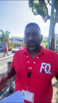 Rudy Fontaine, représentant FO au CHU de Saint-Denis