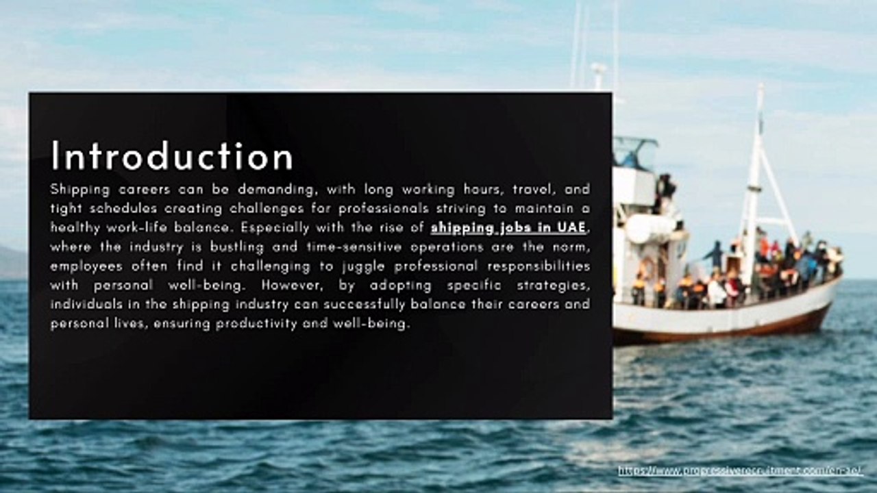 Tips for Managing Work-Life Balance in Shipping Careers