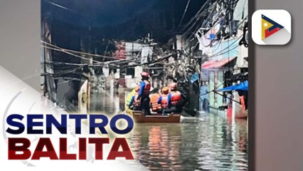 Ilang residente sa Quezon City, lumikas dahil sa biglaang pagbaha; Pagbibigay ng tulong sa mga residente, puspusan