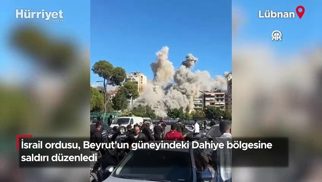 İsrail ordusu, Beyrut'un güneyindeki Dahiye bölgesine saldırı düzenledi