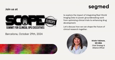 Join us at Scope Europe Summit for Clinical OPS Executives - Segmed Team