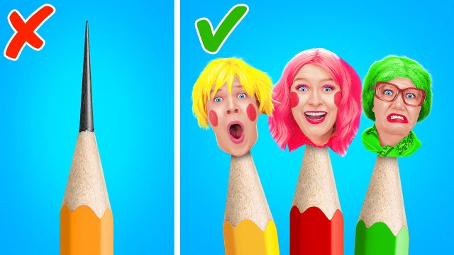 DÉFI D'ART COLORÉ Conseils de Dessin Magique ! Astuces Artistiques vs Gadgets Viraux par 123 GO!