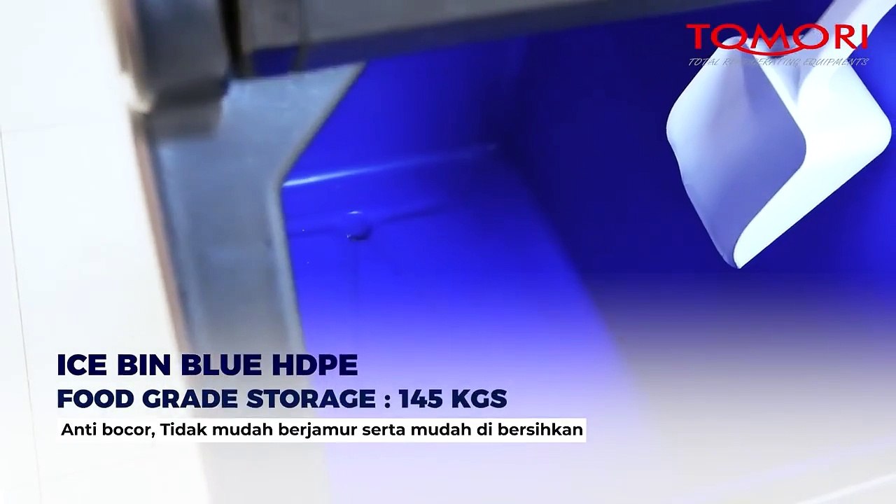 JUAL MESIN PEMBUAT ICE CUBE DENGAN KAPASITAS 117 KG PERHARI - TOMORI ICE CUBE MAKER AC-400