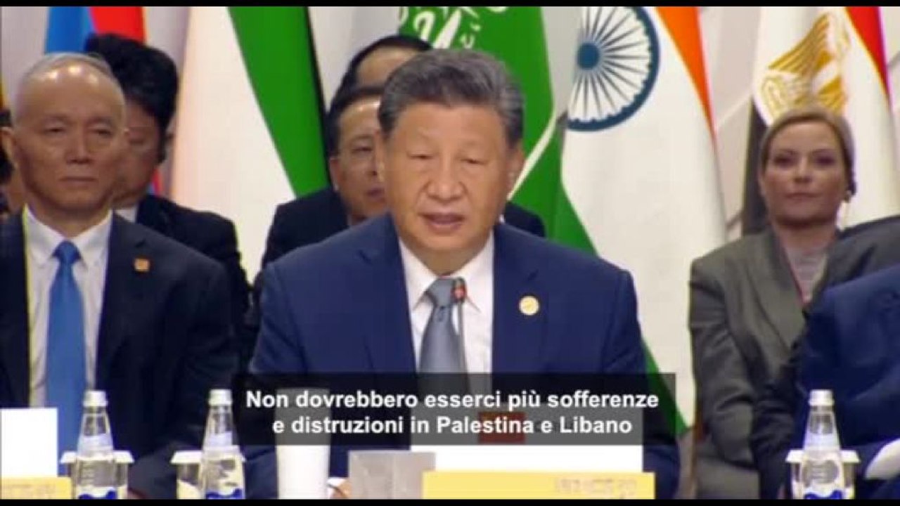 Brics, Xi Jinping: necessario cessate-il-fuoco globale a Gaza