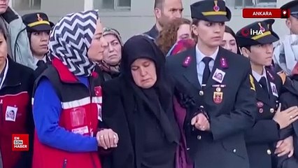 Şehit edilen taksi şoförü Murat Arslan’ın naaşı askeri törenle alındı