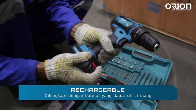 JUAL CORDLESS DRILL HARGA TERJANGKAU DENGAN KAPASITAS BATERAI 21 VOLT - ORION CORDLESS DRILL CD2100B