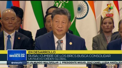 Presidente de China Xi Jinping en la XVI reunión de los Brics