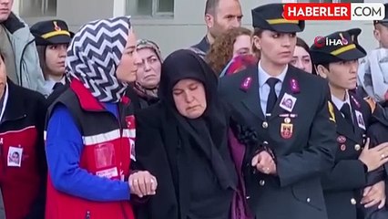 Şehit edilen taksi şoförü Murat Arslan'ın naaşı askeri törenle alındı