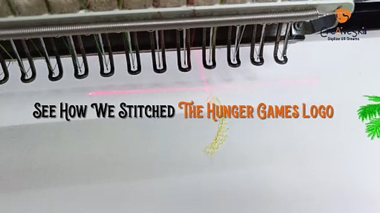 Step Inside the World of Logo Embroidery with Mockingjay Design