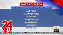 Walang Pasok (October 25, 2024) | 24 Oras